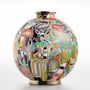 Unique pieces - NEW WORLD Ball Vase - MANUFACTURE DES EMAUX DE LONGWY 1798