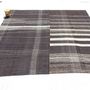 Artistic hardware - Black And White Rug - AKM WOVEN KILIM