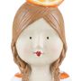Objets de décoration - Tête lady avec melon/orange - BADEN GMBH