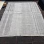 Curtains and window coverings - "Oversized Gray Kilim Rug" - AKM WOVEN KILIM