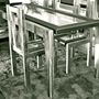 Dining Tables - Table Reflet/Feuilletée/ Bureau ETRETAT - GEFL DESIGN PARIS BY GERALD FLEURY