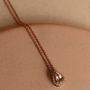 Jewelry - 18k rose gold necklace with morganite and diamonds - ANÄU PARIS