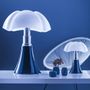 Table lamps - Lampe MINIPIPISTRELLO Bleu Ardoise by Martinelli Luce - LAURIE LUMIERE