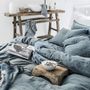 Bed linens - Gray Blue Linen Duvet Cover - MAGICLINEN