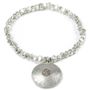 Jewelry - Silver bracelet with Om pendant - STYLE HEAVEN