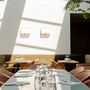 Tables Salle à Manger - ARDAMEZ • TRADITION Table de bistrot émaillée - FORMAT SUR MESURE Vert blanc - ARDAMEZ