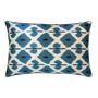 Fabric cushions - SILKY IKAT BLUE FLORENCE - MAISON KHEL