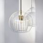 Hanging lights - Pleated Crystal Pendant  - MARC WOOD STUDIO
