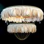 Ceiling lights - Bertie feather light shade - COLDHARBOUR LIGHTS