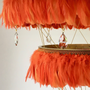 Ceiling lights - Bertie feather light shade - COLDHARBOUR LIGHTS