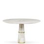 Decorative objects - AGRA round marble dining table - BB CONTRACT