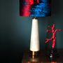 Table lamps - "Red/Blue Geode" Lampshade - SUSI BELLAMY