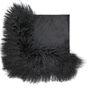 Other caperts - Cowhide with Mongolian Goat Jet Black - KOKET