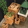 Outdoor space equipments - Rattan Basket Mammut sizes. Nature product, heavy wire... - A2 LIVING