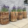 Outdoor space equipments - Rattan Basket Mammut sizes. Nature product, heavy wire... - A2 LIVING