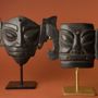 Sculptures, statuettes et miniatures - Masques Africains sur Socle - ASIATIDES