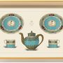 Plateaux - Porcelain, Turquoise, large tray - WHITELAW & NEWTON