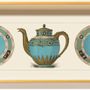 Plateaux - Porcelain, Turquoise, large tray - WHITELAW & NEWTON