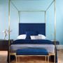 Beds - Bed Frame With Headboard and Canopy Frame - FEDERICO - GILLMORE