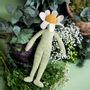 Floral decoration - CAMILLE CHAMOMILE - FLOWER DOLL MEDIUM 100% ORGANIC COTTON - MYUM - THE VEGGY TOYS