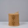 Objets de décoration - Boîte en écorce de bouleau avec motif, ronde, moyenne - FUGA
