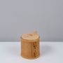 Decorative objects - Birch bark container with decor, round, medium - FUGA