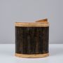 Design objects - Birch bark container, oval, tall - FUGA
