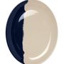 Platter and bowls - Ivory/Navy Oval Platter - THOMAS FUCHS CREATIVE