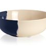 Platter and bowls - ½ & ½ Melamine Ivory / Navy Serving Bowl - THOMAS FUCHS CREATIVE