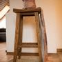 Chairs - wooden bar stool  „Cowboy” - HYGGE DESIGN