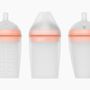 Childcare  accessories - BORRN Baby Feeding Bottle (Orange color) 240mL with Medium-flow Teat - BORRN  (U.K.) LTD.