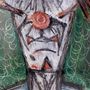 Paintings - Metal Painting Tribute to Bernard Buffet - Green Clown - PHILIPPE BUIL SCULPTEUR