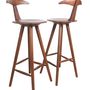 Chairs - Udita: A wooden bar stool - ALANKARAM
