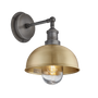 Outdoor wall lamps - Brooklyn Outdoor & Bathroom  Dome Wall Light - 8 Inch - INDUSTVILLE