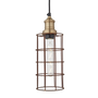 Suspensions - Cage lumineuse cylindrique en métal de 5 po Brooklyn - INDUSTVILLE
