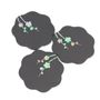 Gifts - Cherry Blossom Mother of Pearl Inlaid  Coasters Set of 3 - SEOUL COLLECT