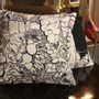 Fabric cushions - Pillow W&B LETTERZ by PAPAMESK - ARTPILO