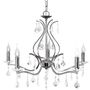 Hanging lights - LUSTRE PALAZZO 5 CHROME  - LE DAUPHIN