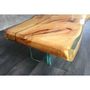 Tables basses - Beech and resin bench - TIMBART