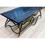 Tables Salle à Manger - Dining table made of "bog oak" and resin - TIMBART
