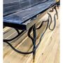Dining Tables - Dining table made of "bog oak" and resin - TIMBART