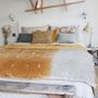 Throw blankets - SOFA COVER  in Cotton velvet Tie & Dye SHADOW - EN FIL D'INDIENNE...