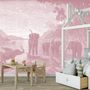 Other wall decoration - Papier Peint Panoramique Gravure - Les Eléphants - CIMENT FACTORY