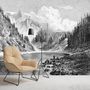 Autres décorations murales - Papier Peint Panoramique Gravure - Montana - CIMENT FACTORY