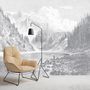 Other wall decoration - Panoramic Engraving Wallpaper - Montana - CIMENT FACTORY