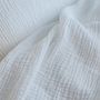 Bed linens - WHITE COTTON GAUZE DUVET COVER - MAISON D'ÉTÉ