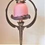 Lampes de table - Lampe en pâte de verre, verre gravé, style Art Nouveau - TIEF