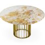 Dining Tables - ORBITER | dining table - Gold & Spiderman Marble - OIA  DESIGN