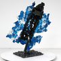 Sculptures, statuettes and miniatures - Sculpture can spray Blue White Sea - PHILIPPE BUIL SCULPTEUR