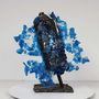 Sculptures, statuettes and miniatures - Sculpture can spray Blue White Sea - PHILIPPE BUIL SCULPTEUR